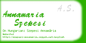 annamaria szepesi business card